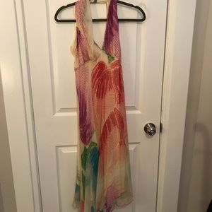 DVF tropical halter dress